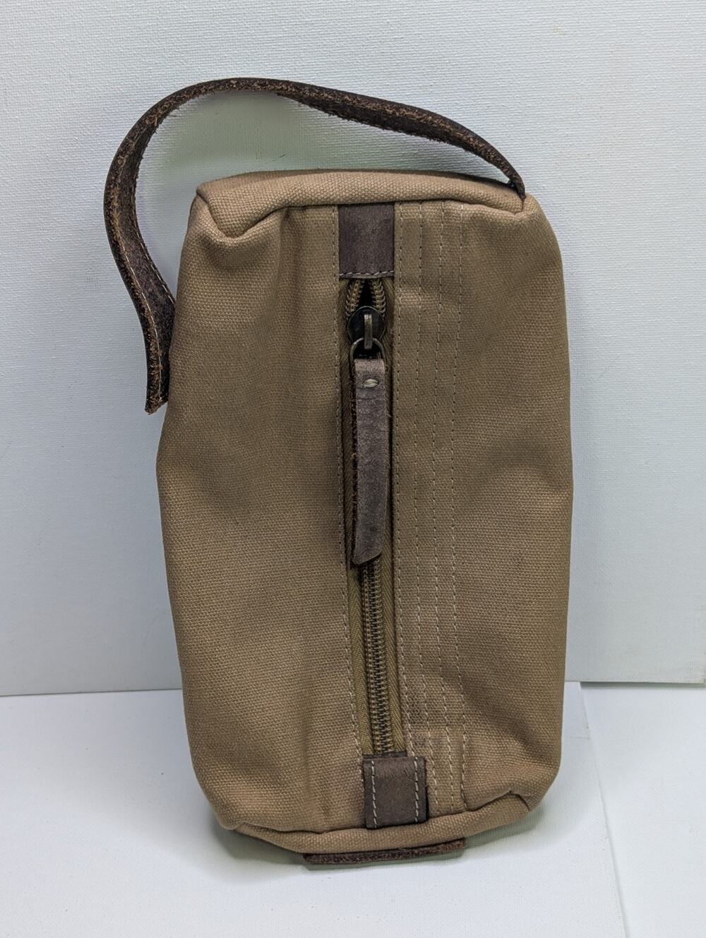 Timberland 1973 Original Bootmakers Canvas Leather Toiletry Dopp Travel Bag